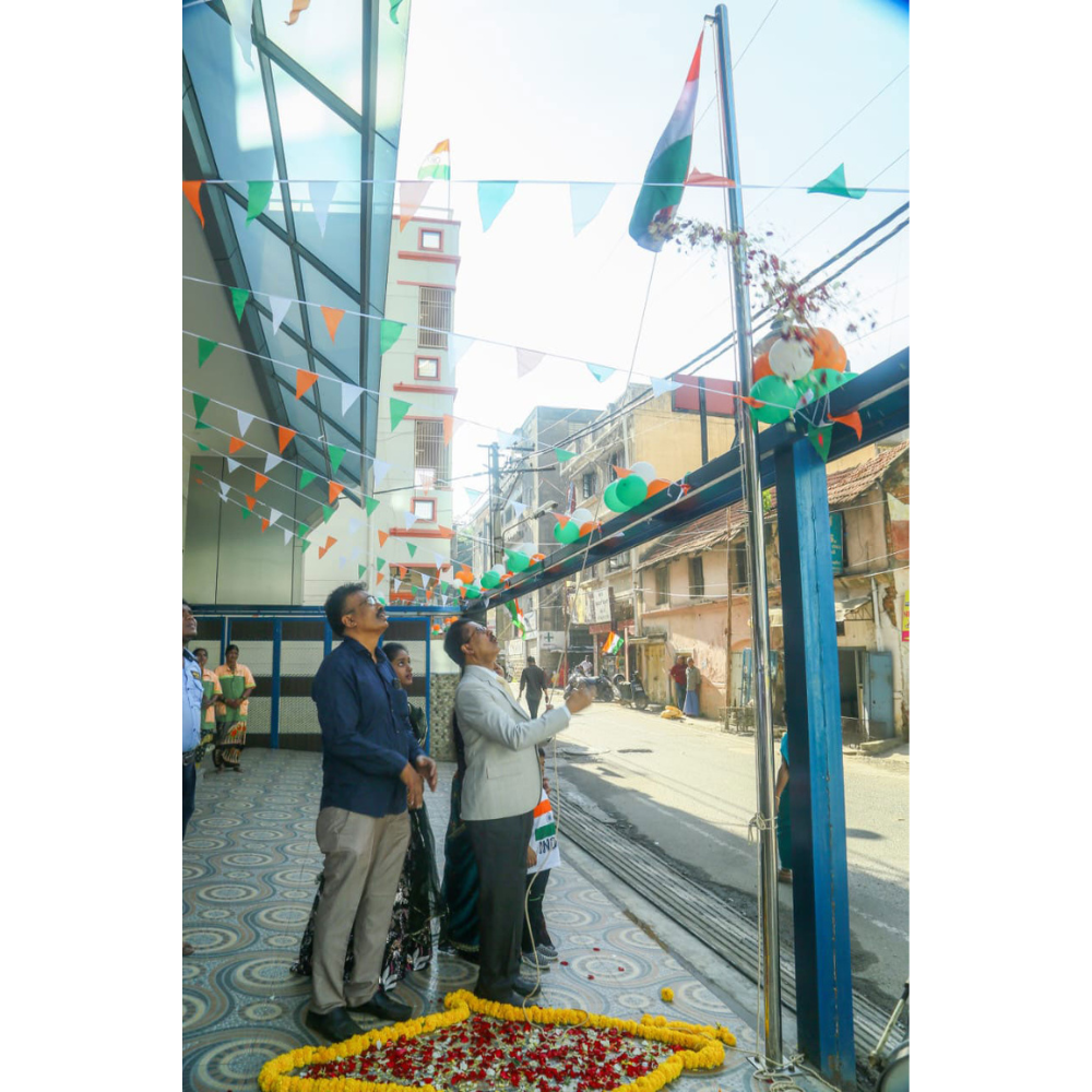 Flag hoisting ceremony